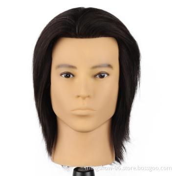 100% human hair manikin mannequin training doll heads hairdressing